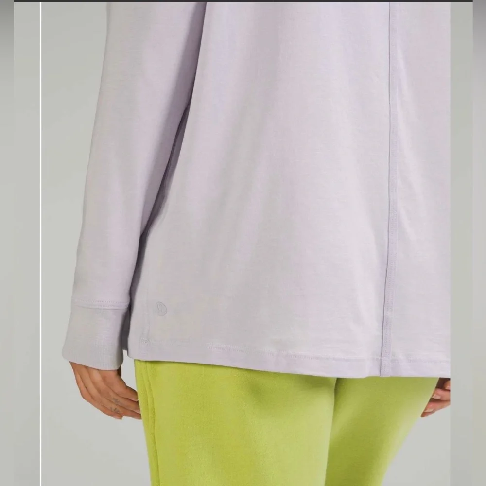 LuLuLemon Light Lavender Long Sleeve tee - Picture 3 of 6